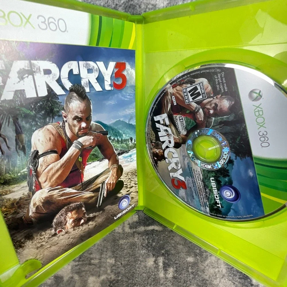 Far Cry 3 Xbox 360 Game Ubisoft Action Shooter Open World NTSC Tested